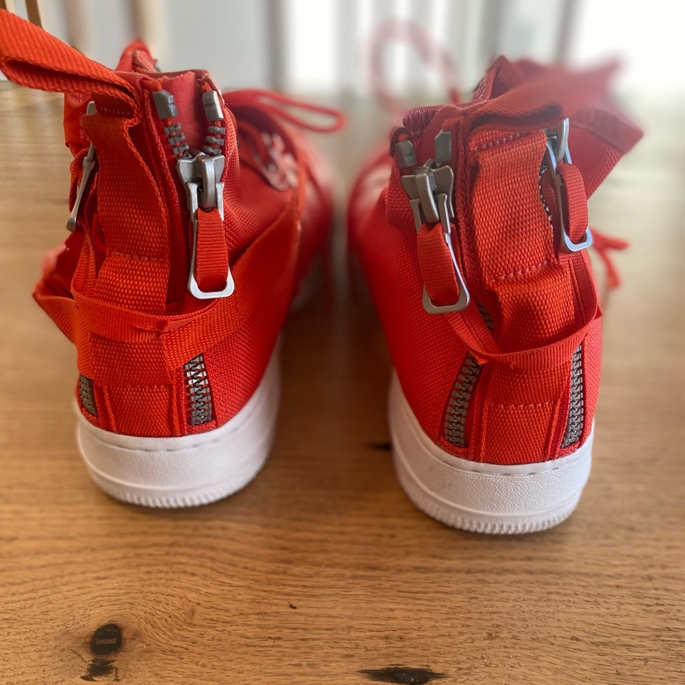 Nike SF AF1 Mid Team Orange Sneakers Men’s 13 Preowned - Picture 5 of 11